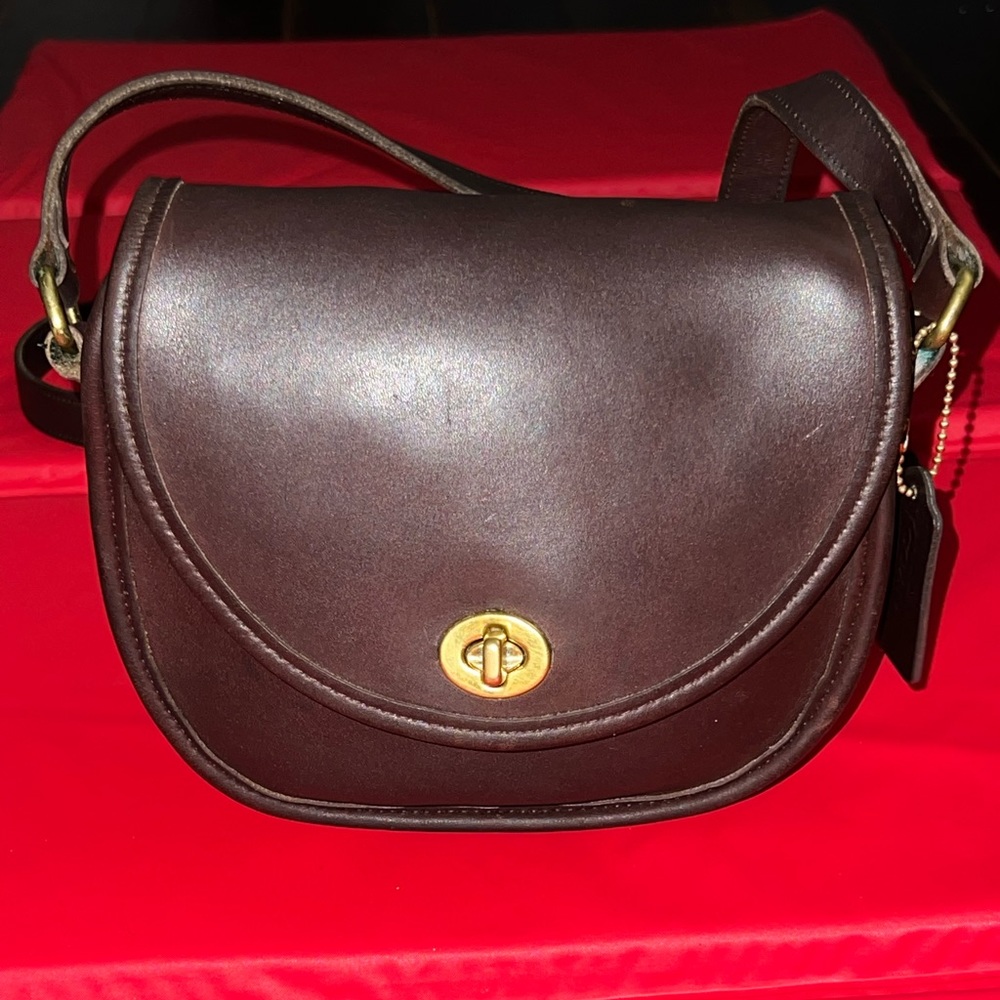 Vintage Coach Leather Crossbody Bag Rare Watson